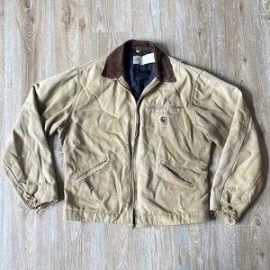 Vintage Carhartt Detroit jacket - Large quilt lined distressed